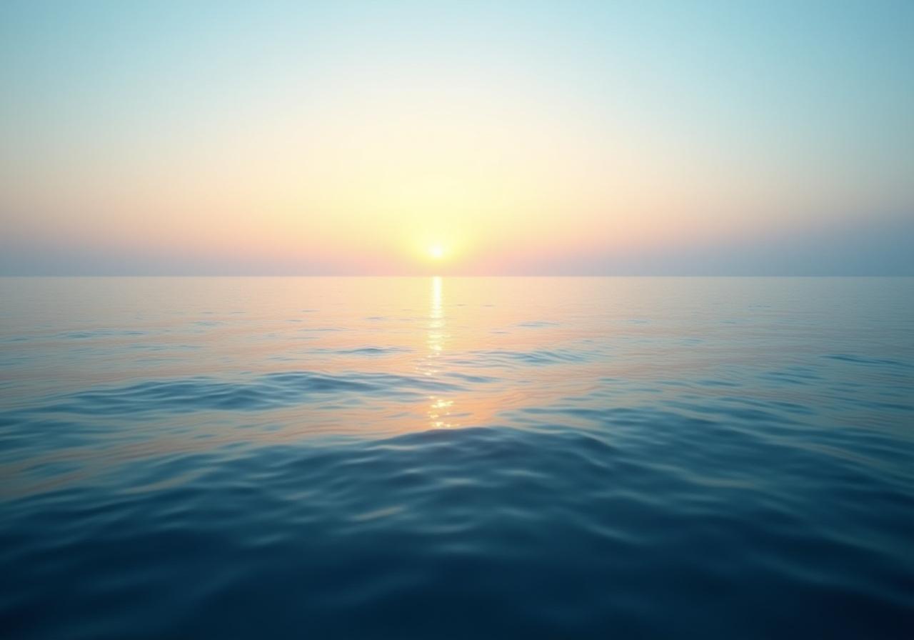 Nordisk kystlinje med roligt vand